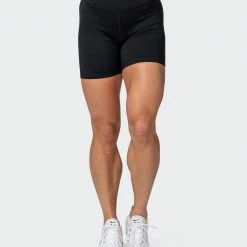 Muscle Nation 30% EOFY SALE Signature Scrunch Bike Shorts - Black