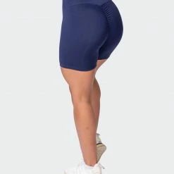 Muscle Nation Signature Scrunch Bike Shorts - Midnight Scrunch Bum