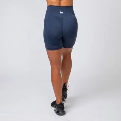 Muscle Nation Signature Scrunch Bike Shorts - Navy