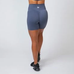 Muscle Nation Scrunch Bum Signature Scrunch Bike Shorts - Titanium