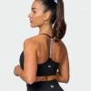 Muscle Nation Womens Free Throw Bralette - Black 2 Muscle Nation Womens Free Throw Bralette - Black