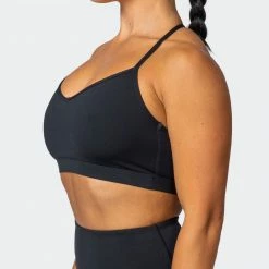 Muscle Nation Womens Free Throw Bralette - Black 14 Muscle Nation Womens Free Throw Bralette - Black