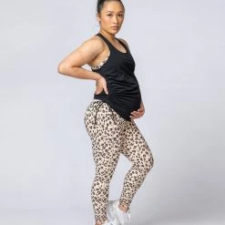 Muscle Nation Side Tie Maternity Tank - Black