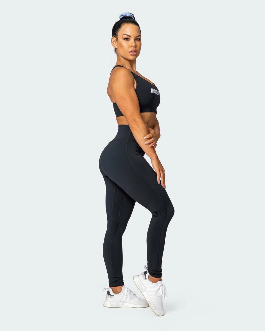 Muscle Nation Strike Bra - Black Womens 12 Muscle Nation Strike Bra - Black Womens