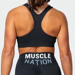 Muscle Nation Strike Bra - Black Womens 13 Muscle Nation Strike Bra - Black Womens