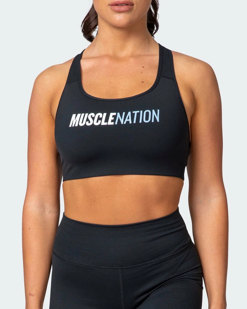Muscle Nation Strike Bra - Black Womens 5 Muscle Nation Strike Bra - Black Womens