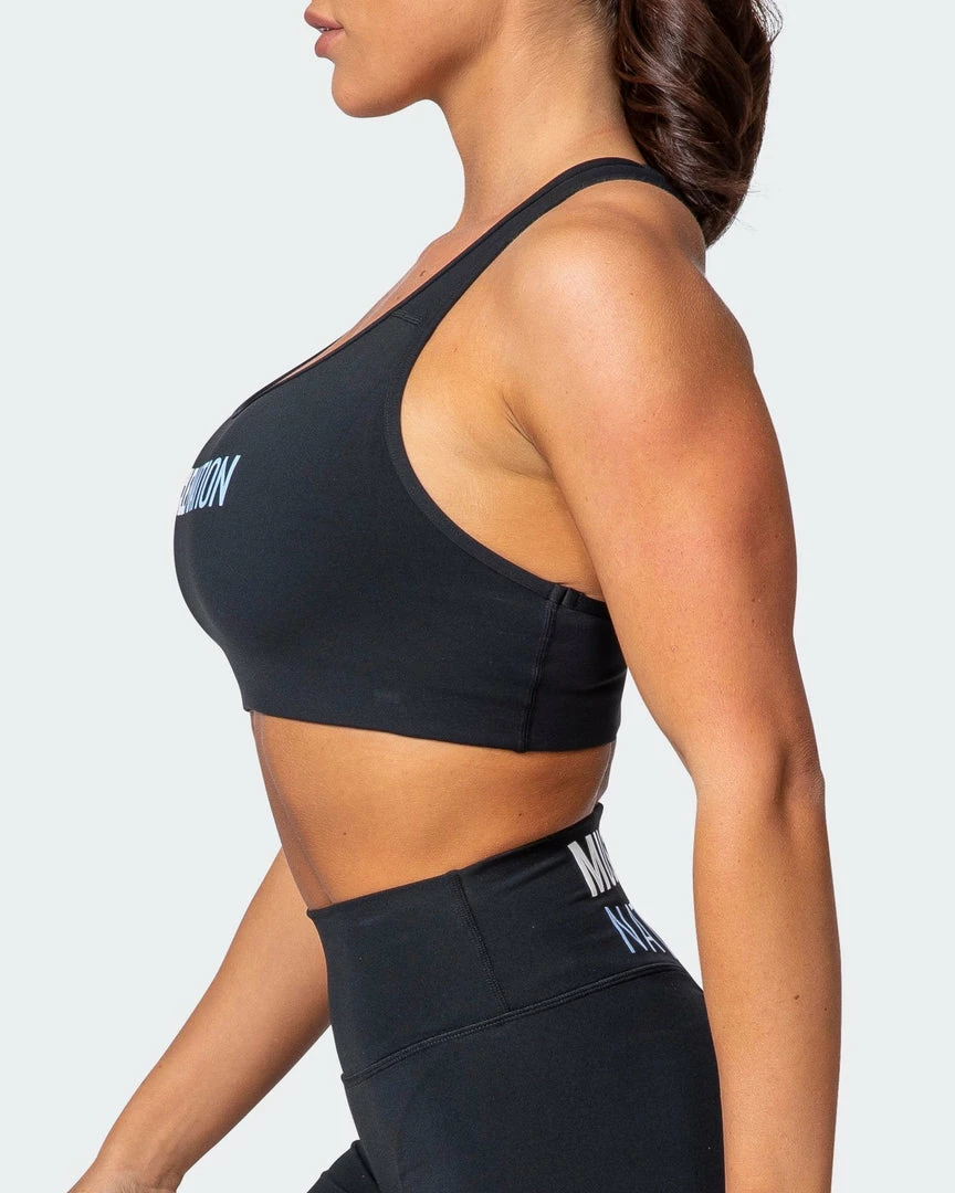 Muscle Nation Strike Bra - Black Womens 10 Muscle Nation Strike Bra - Black Womens