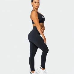 Muscle Nation Non Scrunch Superior Squat Full Length Leggings - Black