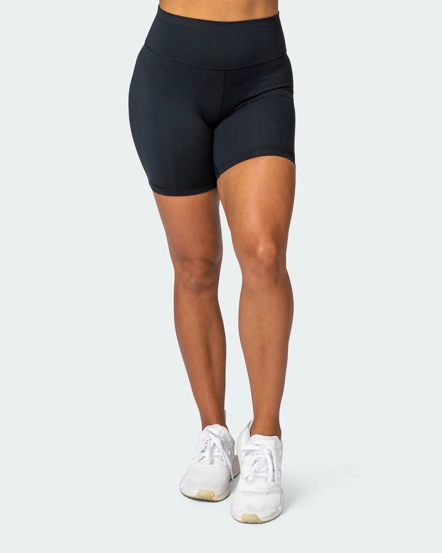 Muscle Nation Prize Fighter Bike Shorts - Black W/ White & Cashmere Blue Womens 8 Muscle Nation Prize Fighter Bike Shorts - Black W/ White & Cashmere Blue Womens