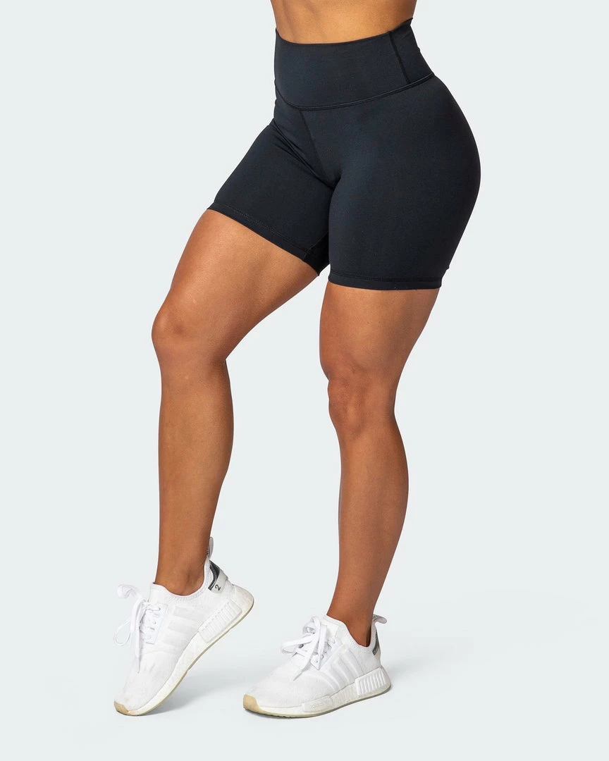 Muscle Nation Prize Fighter Bike Shorts - Black W/ White & Cashmere Blue Womens 11 Muscle Nation Prize Fighter Bike Shorts - Black W/ White & Cashmere Blue Womens