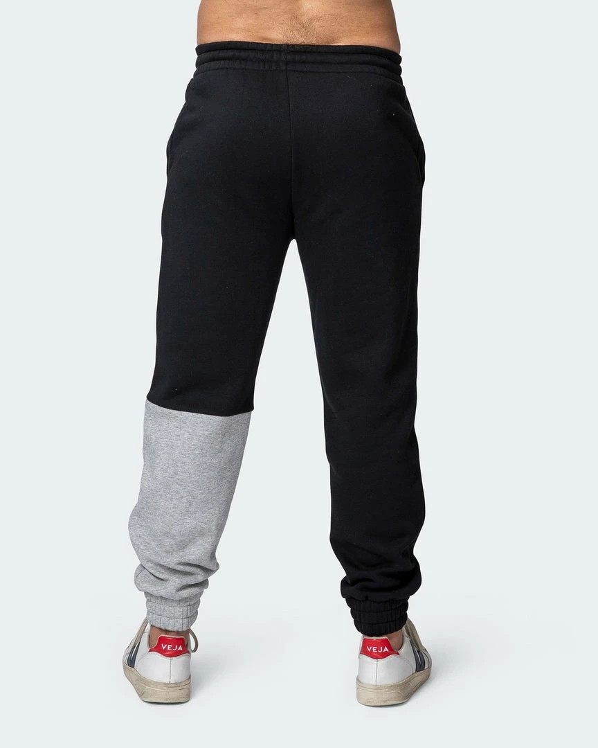 Muscle Nation Fast Break Trackies - Black/Light Grey Marl 12 Muscle Nation Fast Break Trackies - Black/Light Grey Marl