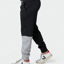 Muscle Nation Fast Break Trackies - Black/Light Grey Marl 24 Muscle Nation Fast Break Trackies - Black/Light Grey Marl