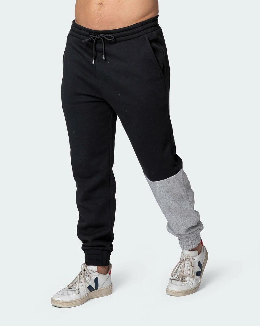 Muscle Nation Fast Break Trackies - Black/Light Grey Marl 14 Muscle Nation Fast Break Trackies - Black/Light Grey Marl