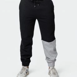 Muscle Nation Fast Break Trackies - Black/Light Grey Marl 16 Muscle Nation Fast Break Trackies - Black/Light Grey Marl