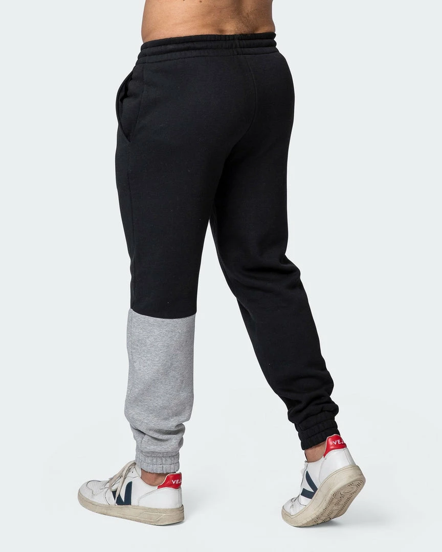 Muscle Nation Fast Break Trackies - Black/Light Grey Marl 7 Muscle Nation Fast Break Trackies - Black/Light Grey Marl