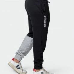 Muscle Nation Fast Break Trackies - Black/Light Grey Marl 19 Muscle Nation Fast Break Trackies - Black/Light Grey Marl