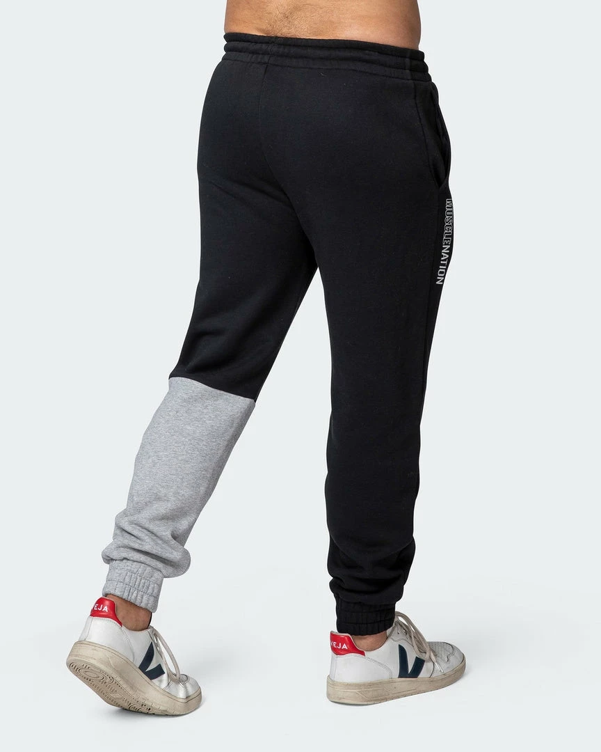 Muscle Nation Fast Break Trackies - Black/Light Grey Marl 11 Muscle Nation Fast Break Trackies - Black/Light Grey Marl