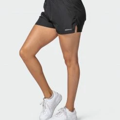 Muscle Nation Womens Bolt Training Shorts - Black