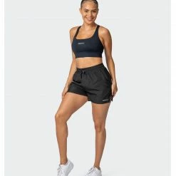 Muscle Nation Womens Bolt Training Shorts - Black