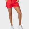 Muscle Nation Womens Bolt Training Shorts - Hot Red