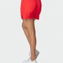 Muscle Nation Womens Bolt Training Shorts - Hot Red