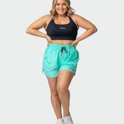 Muscle Nation Bolt Training Shorts - Sea Glass