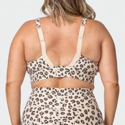 Muscle Nation Womens Brace Yourself Bra - Cheetah Print