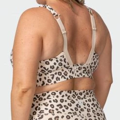 Muscle Nation Womens Brace Yourself Bra - Cheetah Print