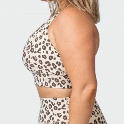 Muscle Nation Womens Brace Yourself Bra - Cheetah Print