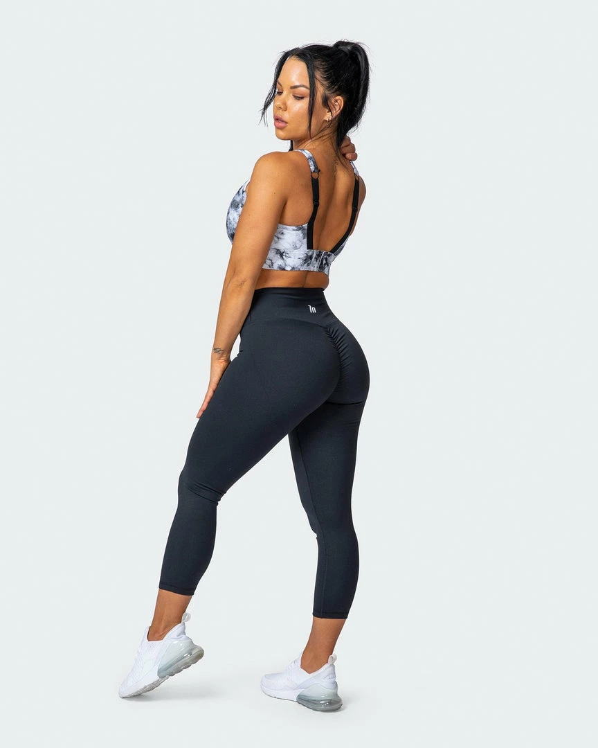 Muscle Nation Womens Brace Yourself Bra - Grey Black Tie Dye Print 13 Muscle Nation Womens Brace Yourself Bra - Grey Black Tie Dye Print