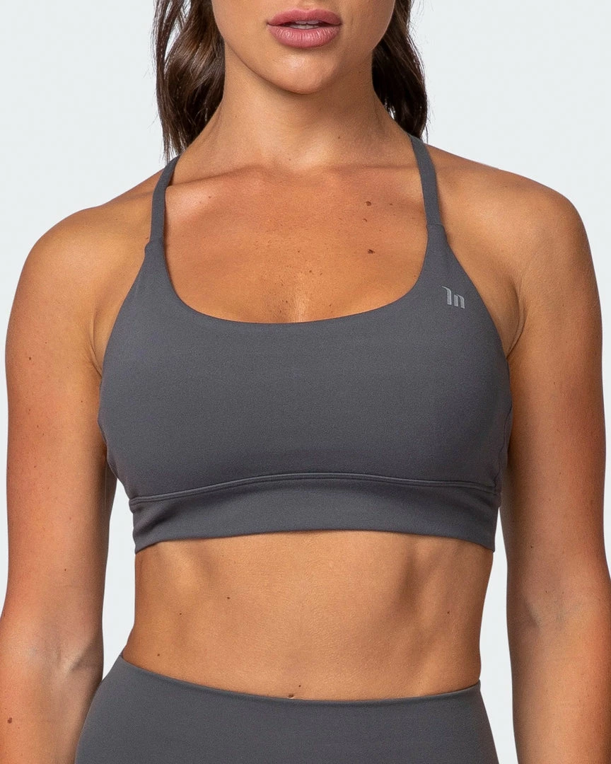 Muscle Nation Featured Braided Bralette - Charcoal 4 Muscle Nation Featured Braided Bralette - Charcoal