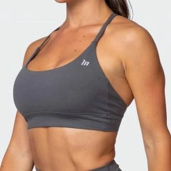 Muscle Nation Featured Braided Bralette - Charcoal 11 Muscle Nation Featured Braided Bralette - Charcoal