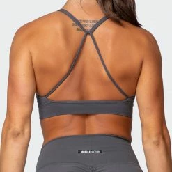 Muscle Nation Featured Braided Bralette - Charcoal 12 Muscle Nation Featured Braided Bralette - Charcoal