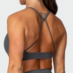 Muscle Nation Featured Braided Bralette - Charcoal 13 Muscle Nation Featured Braided Bralette - Charcoal