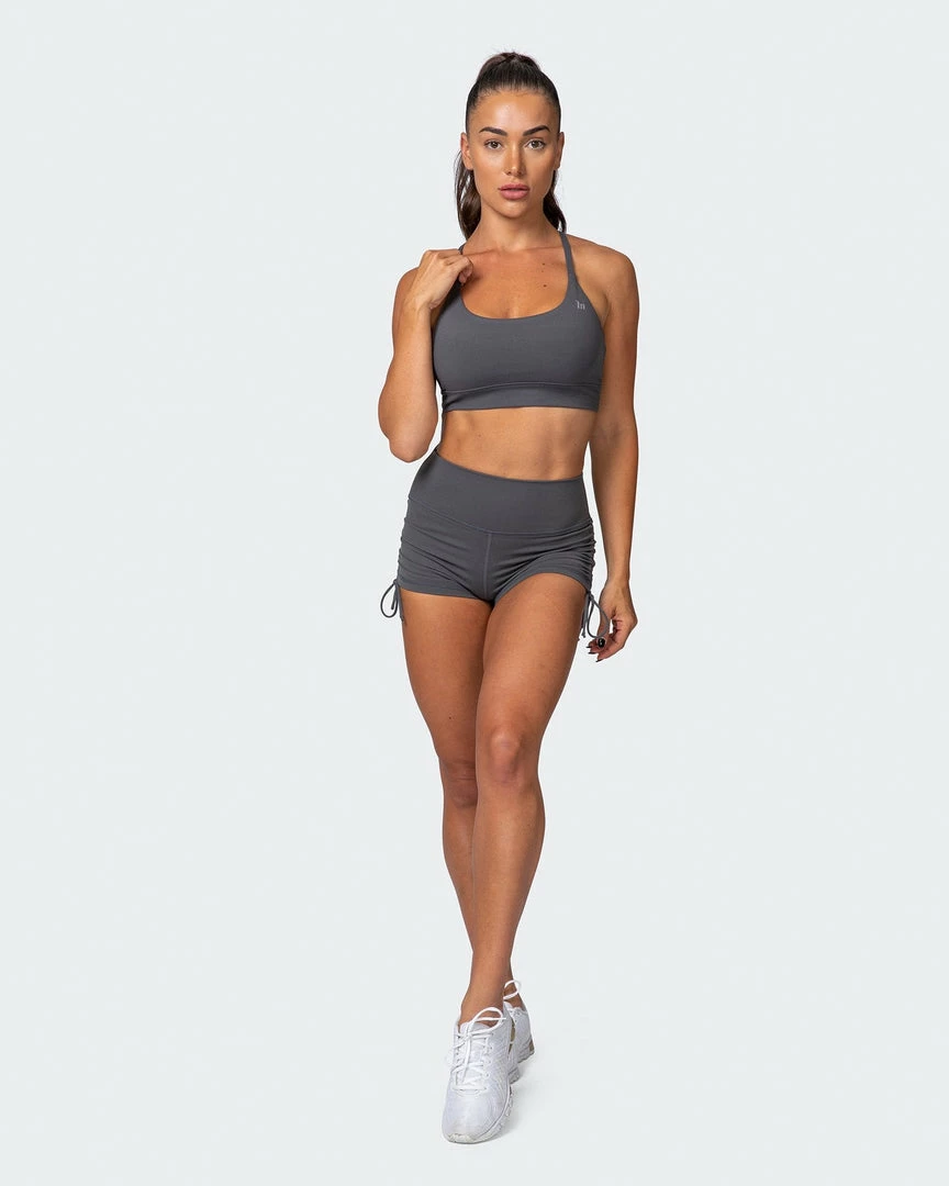 Muscle Nation Featured Braided Bralette - Charcoal 9 Muscle Nation Featured Braided Bralette - Charcoal