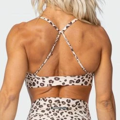 Muscle Nation Braided Bralette - Cheetah Print Featured