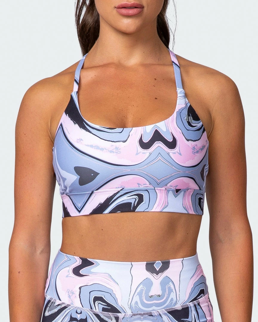 Muscle Nation Featured Braided Bralette - Marble Print 4 Muscle Nation Featured Braided Bralette - Marble Print