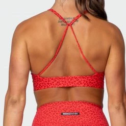 Muscle Nation Featured Braided Bralette - Mini Cheetah Print