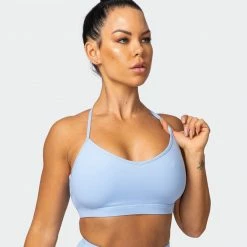 Muscle Nation Womens Free Throw Bralette - Cashmere Blue