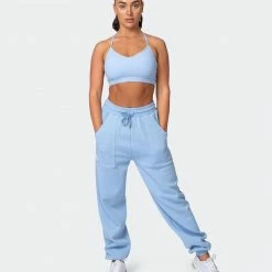 Muscle Nation Womens Free Throw Bralette - Cashmere Blue