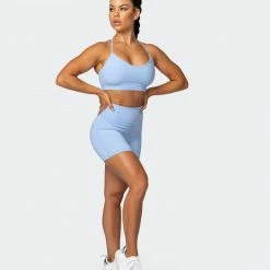 Muscle Nation Womens Free Throw Bralette - Cashmere Blue