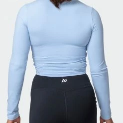 Muscle Nation Womens Half Time Long Sleeve - Cashmere Blue 16 Muscle Nation Womens Half Time Long Sleeve - Cashmere Blue