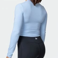 Muscle Nation Womens Half Time Long Sleeve - Cashmere Blue 17 Muscle Nation Womens Half Time Long Sleeve - Cashmere Blue