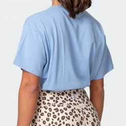 Muscle Nation Womens Point Guard Tee - Cashmere Blue 18 Muscle Nation Womens Point Guard Tee - Cashmere Blue