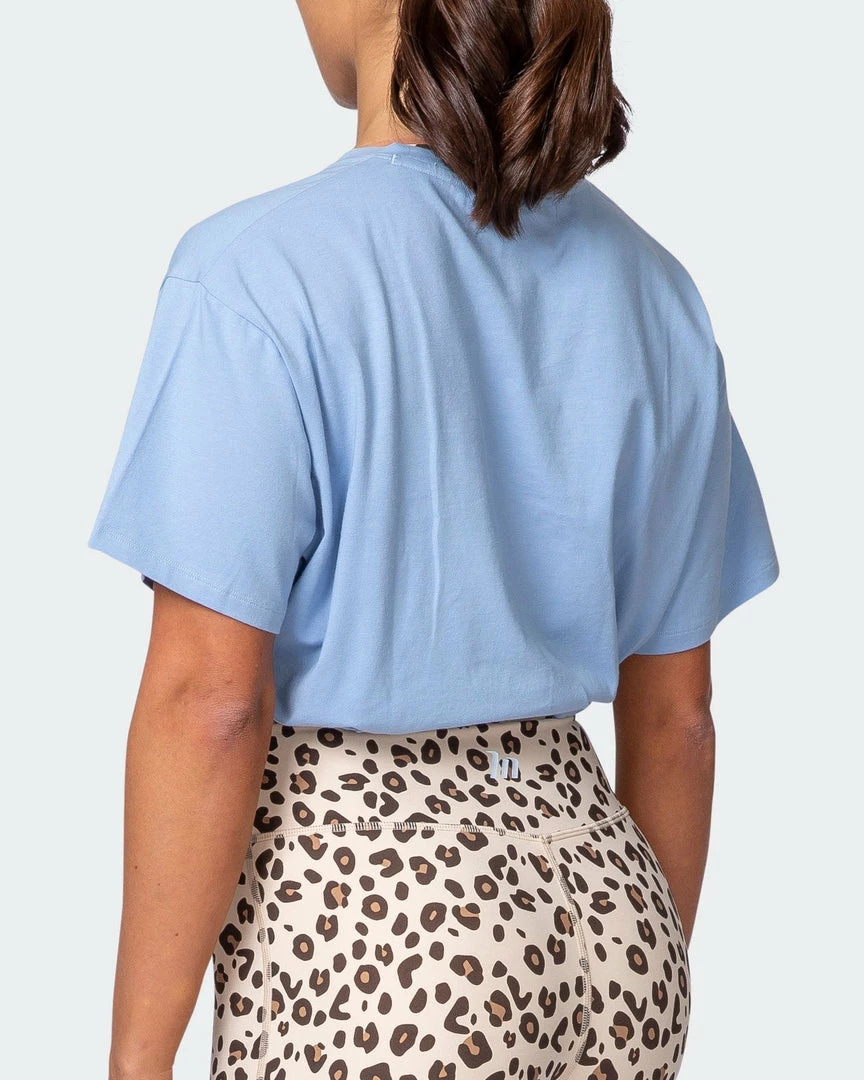 Muscle Nation Womens Point Guard Tee - Cashmere Blue 10 Muscle Nation Womens Point Guard Tee - Cashmere Blue