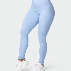 Muscle Nation Superior Squat Full Length Leggings - Cashmere Blue Non Scrunch