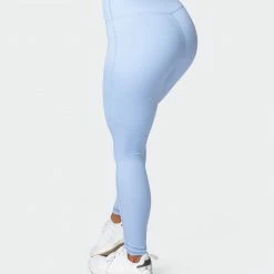 Muscle Nation Superior Squat Full Length Leggings - Cashmere Blue Non Scrunch