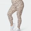 Muscle Nation Womens Maternity Superior Squat Pocket Leggings - Cheetah Print