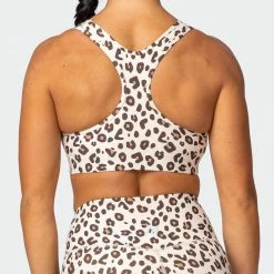 Muscle Nation Womens Strike Bra - Cheetah Print