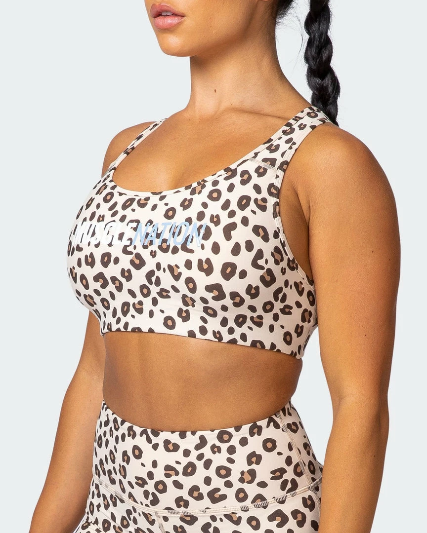 Muscle Nation Womens Strike Bra - Cheetah Print 5 Muscle Nation Womens Strike Bra - Cheetah Print